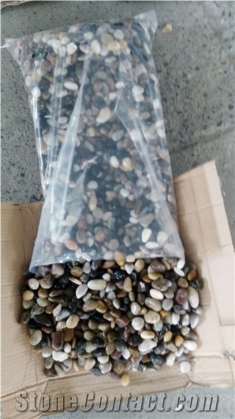 Polished Pebble Stones in Mixed Color