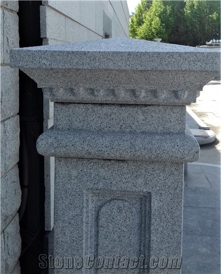 Silver Granite Pillar Caps Pier Caps Gate Post Caps