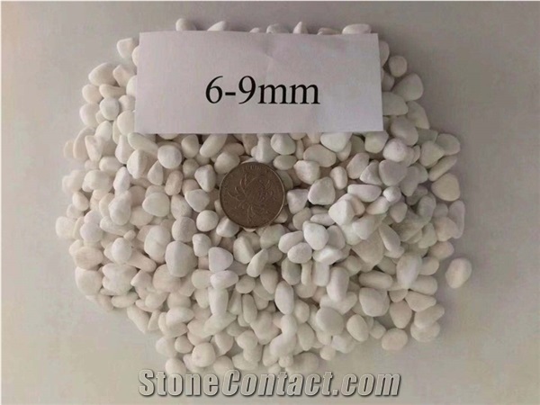 White Garden Cobbles Crushed Chip Walkway Pebbles Driveways