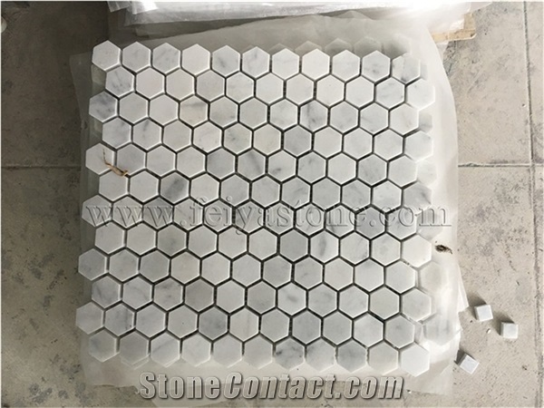 White Marble Mosaic Tiles for Wall Tiles or Backsplash