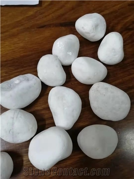 White Pearl Pebbles Crushed Aggregates