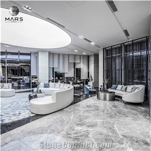 China Dark Gray Hermes Grey Marble Slabs for Flooring