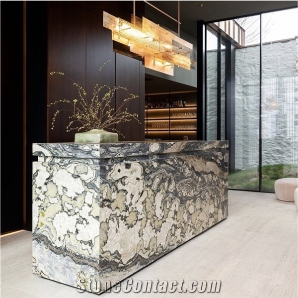 Feature Wall Cladding Twilight Green Marble Tiles