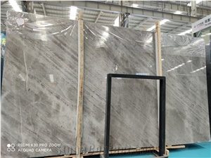 London Grey Marble Industrial Style Floor Application
