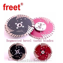 D125mm Segmented Bevel Turbo Dry Cutting Blade for Stone