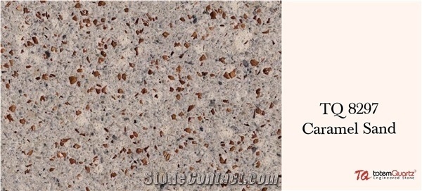 8297 Caramel Sand Quartz Stone