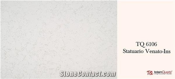 Tq 6106 Statuario Venato Quartz Stone