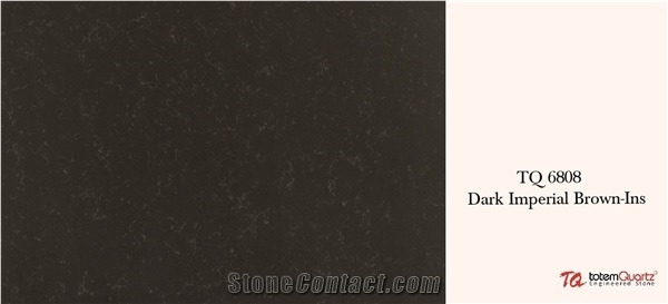 Tq 6808 Dark Imperial Brown Quartz Stone