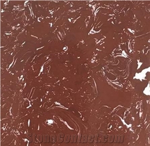 Caesar Red Artificial Stone Marble Slab Tile