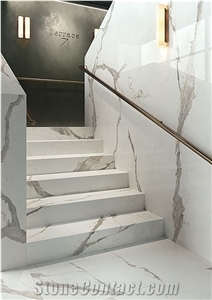 White Marble Sawn Stone Veneer and Stack Wall Cladding Tiles
