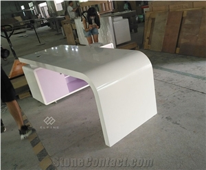 Commercial Office Design Artificial Marble Office Desk