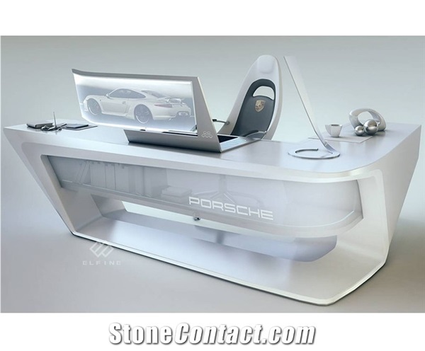 Factory Supply Artificial Marble Stone Classic Office Desk