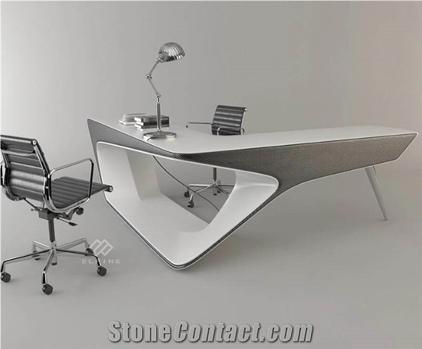 Factory Supply Artificial Marble Stone Classic Office Desk