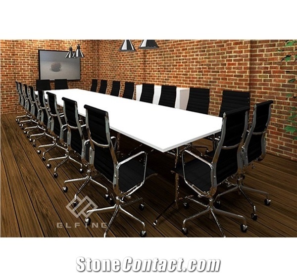 New Product Artificial Marble White Office Conference Table