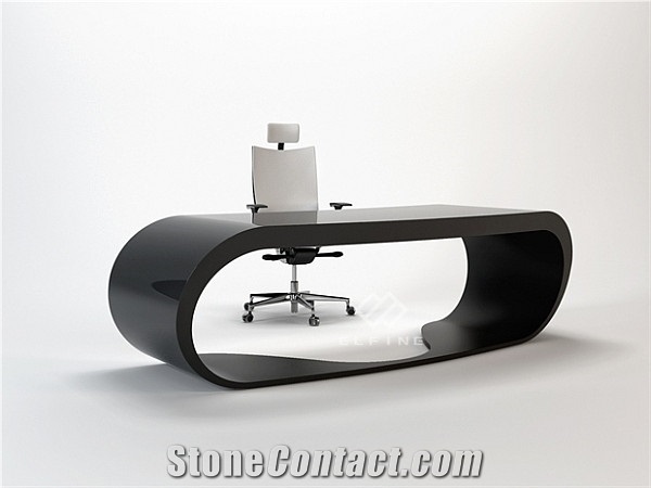 Top Quality Solid Surface Unique Modern Office Desk Set