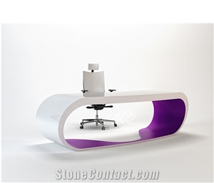 Top Quality Solid Surface Unique Modern Office Desk Set