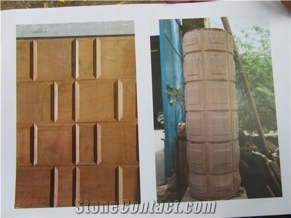 Jodhpur Brown Sandstone Walling Tiles