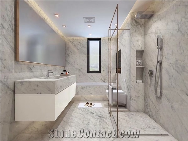Bianco Carrara Marble for Wall Features