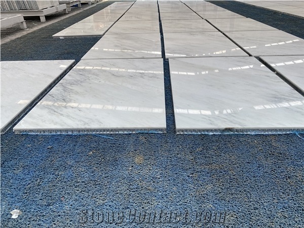 Eastern White Marble Combine with Honeycomb Panels