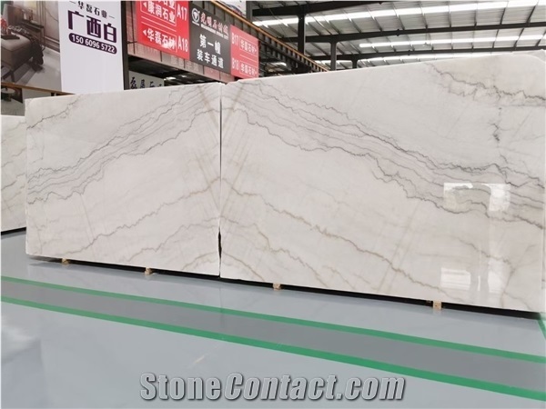 Guangxi White Marble for Floor Tiles