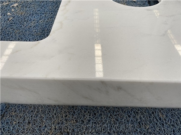 Lincoln White Marble Vanity Top