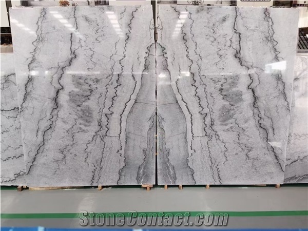 Sea Wave Grey Marble for Commercial Projects