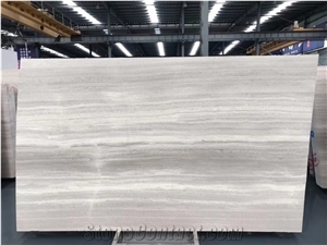 White Wood Grain Marble for Floor Tile