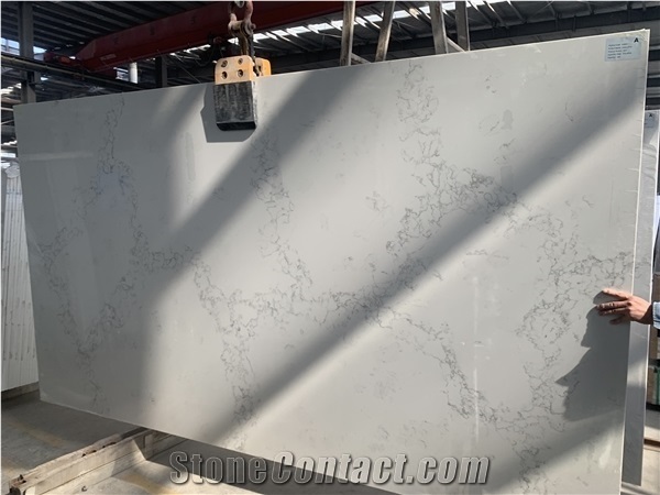 Calacatta White Engineer Surface Stone Quartz Slabs