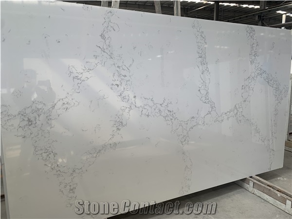 New Color White Calacatta Solid Surface Stones for Vanity
