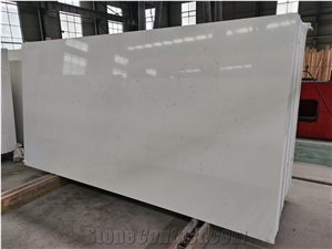 White Calacatta Wholesale Quartz Stone for Vanity Top