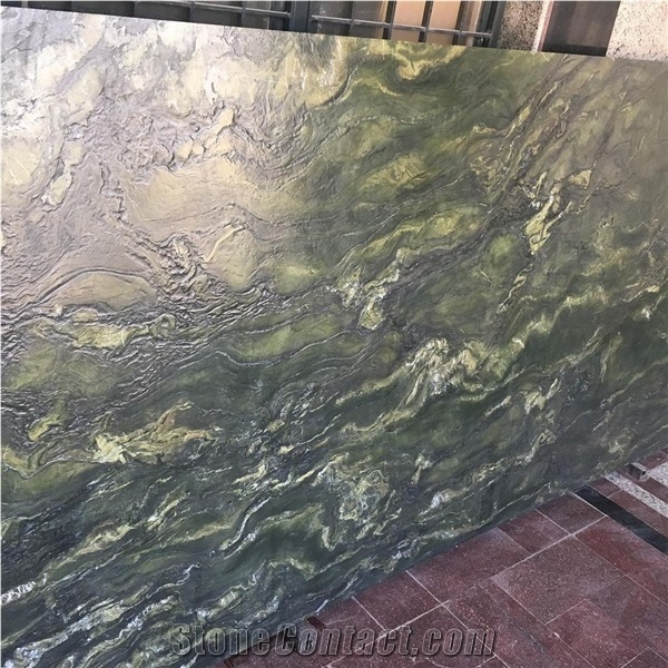 Birjand Green Marble Slabs, Granite Forest Green Birjand