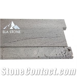 Lava Stone Tiles -Ant Hole Line Surface Grey Basalt Tiles