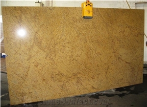 Induce Gold Granite Slabs, Yellow Granite Tiles