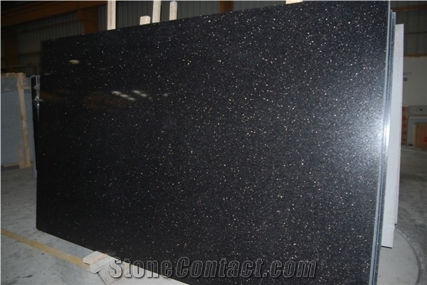 Premium Black Galaxy Granite Slabs