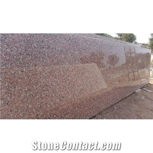 Rosy White Granite Slab