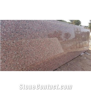 Rosy White Granite Slab