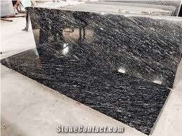 Silver Black Markino Granite Slabs