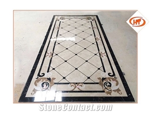 Flooring Paving Tiles Patterns Design ,Decorated Hotel Lobby Floor Medallion