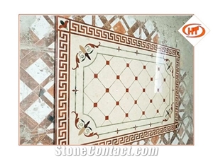 Flooring Paving Tiles Patterns Design ,Decorated Hotel Lobby Floor Medallion
