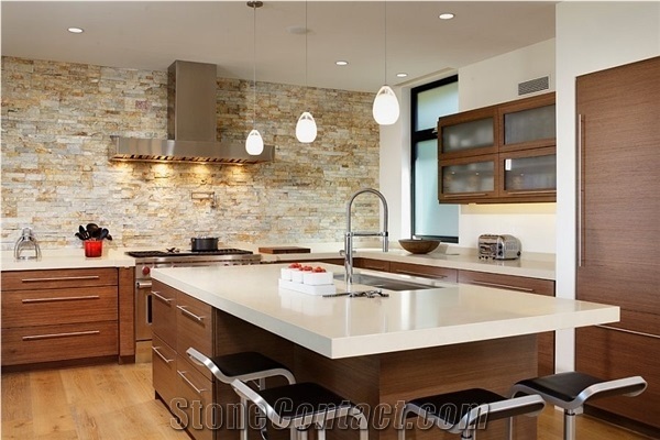 Kitchen Design Stone/Kitchen Decoration/Quartz Kitchen Countertops
