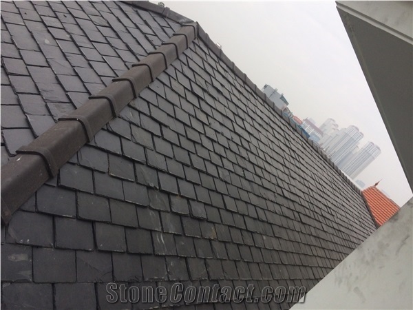 Roof Black Slate Stone