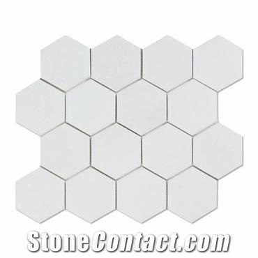 Bianco Ibiza Marble Mosaic Tiles