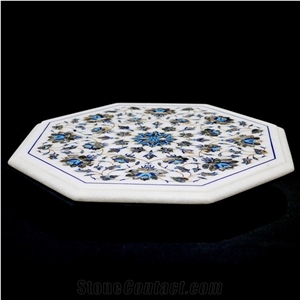 Marble Inlay Table Top for Home and Office
