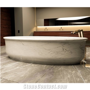 Luxury Bathtub in Calacatta Marble
