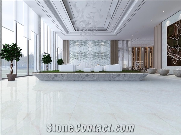 Royal Ice Onyx Crystal White Tile Stone Slab Hot Sale