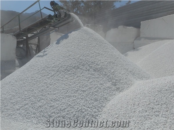 Thassos White Marble Aggregates, Thassos Marble Crushed Chips, Crushed Stone