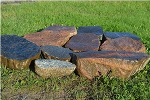 Granite Flagstone Broken Stones in Half for Walling, Paving