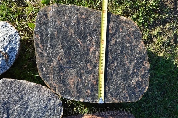 Granite Flagstone Broken Stones in Half for Walling, Paving