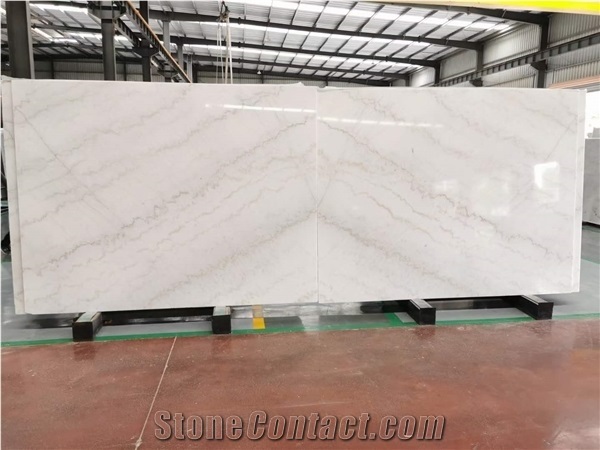 Bookmatched Guangxi White Marble Slabs &Tiles
