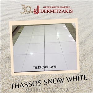 Thassos Snow White Marble Slabs, Thassos Crystal White